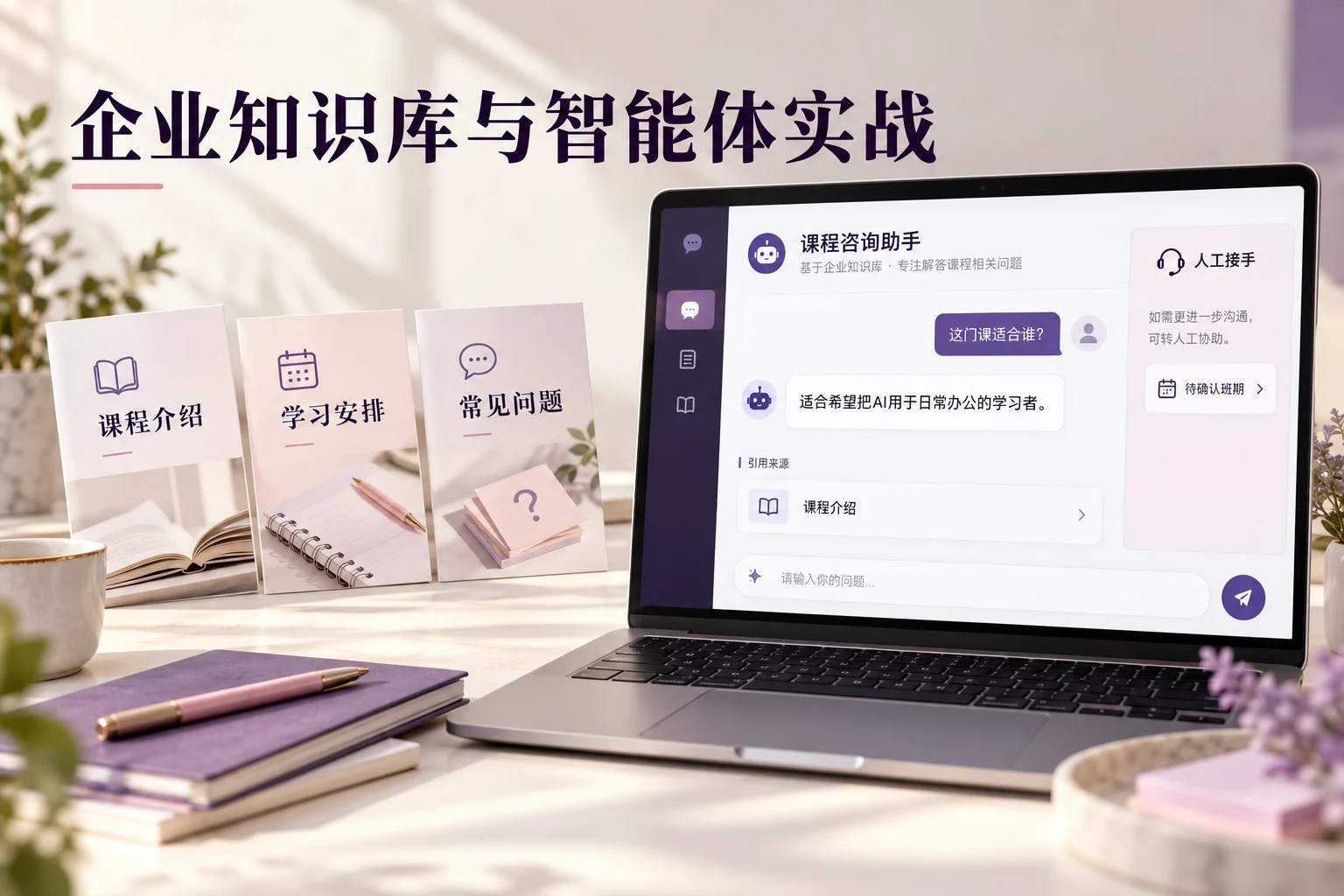 企业知识库与智能体实战教学作品示意